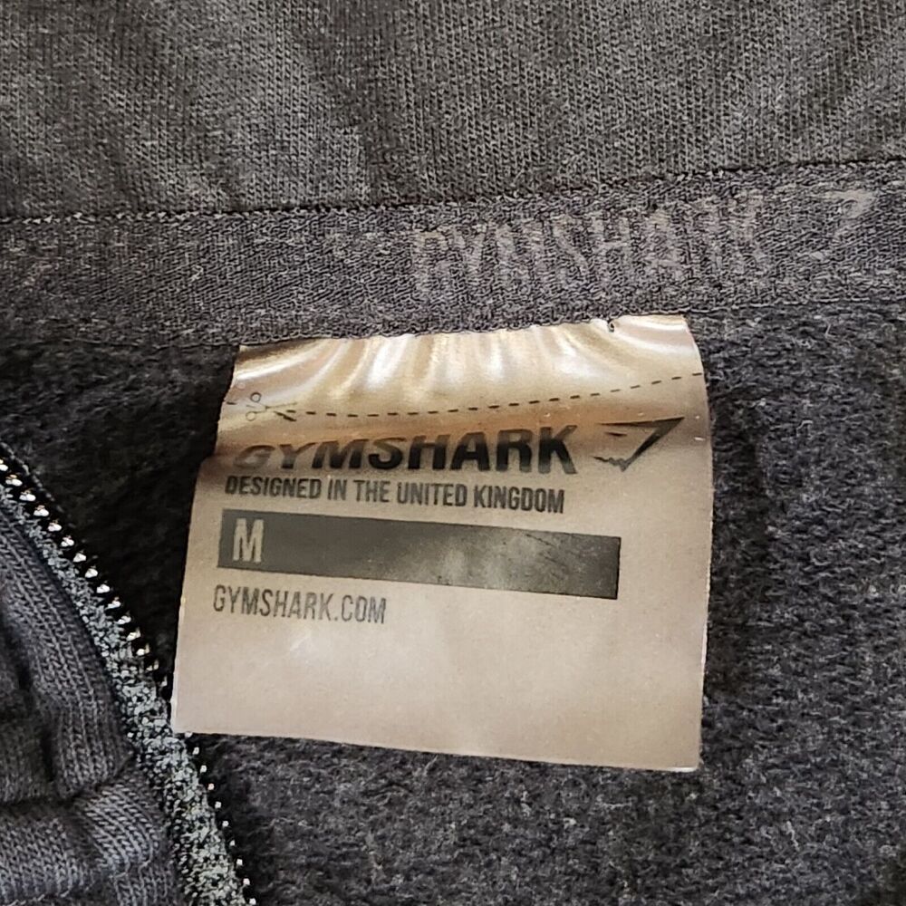 Gymshark Womens M Medium Black‎ Full Zip Scuba Hoodie Jacket Compression Gym - Picture 5 of 12